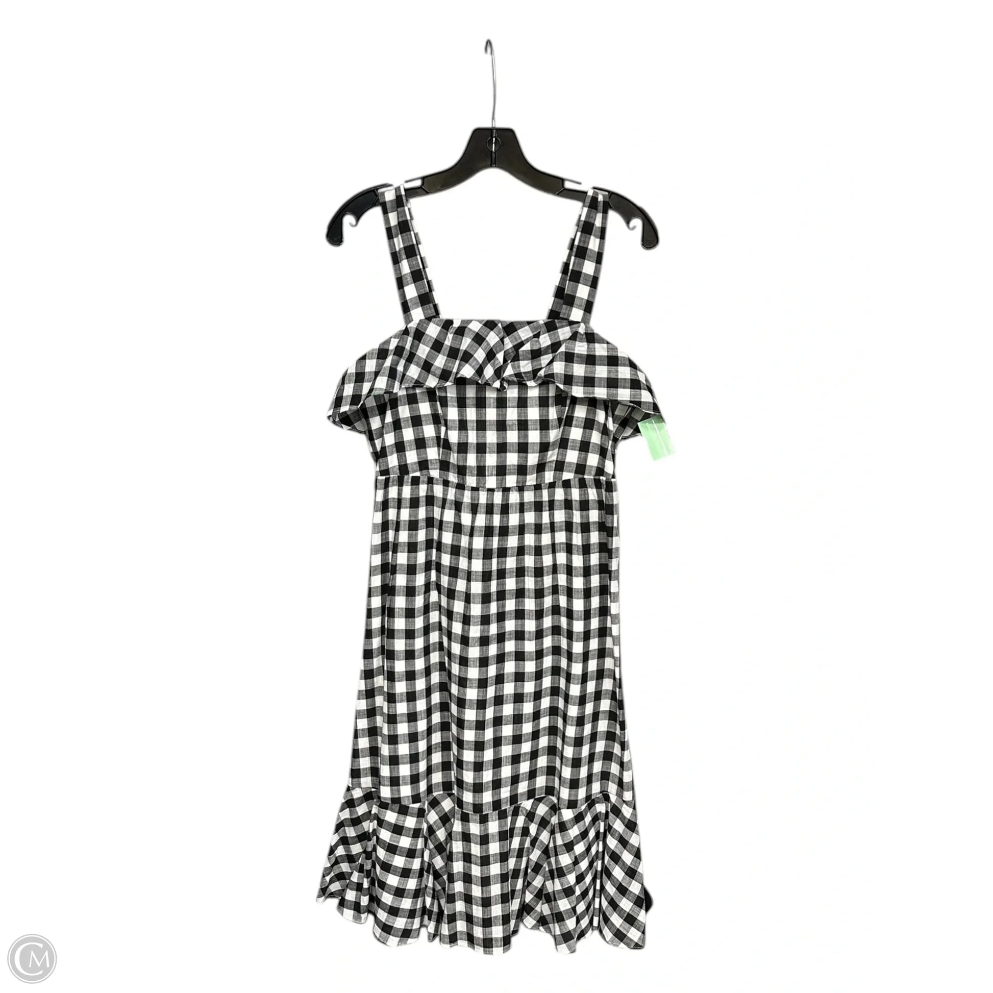Dress Casual Maxi By J. Crew In Checkered Pattern, Size: 4