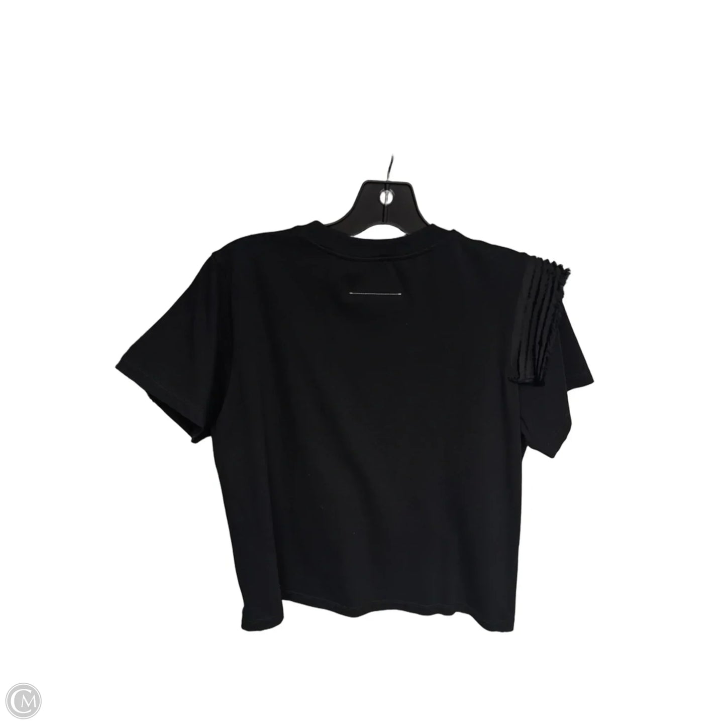 Top Short Sleeve Designer By Maison Margiela In Black, Size: Xs
