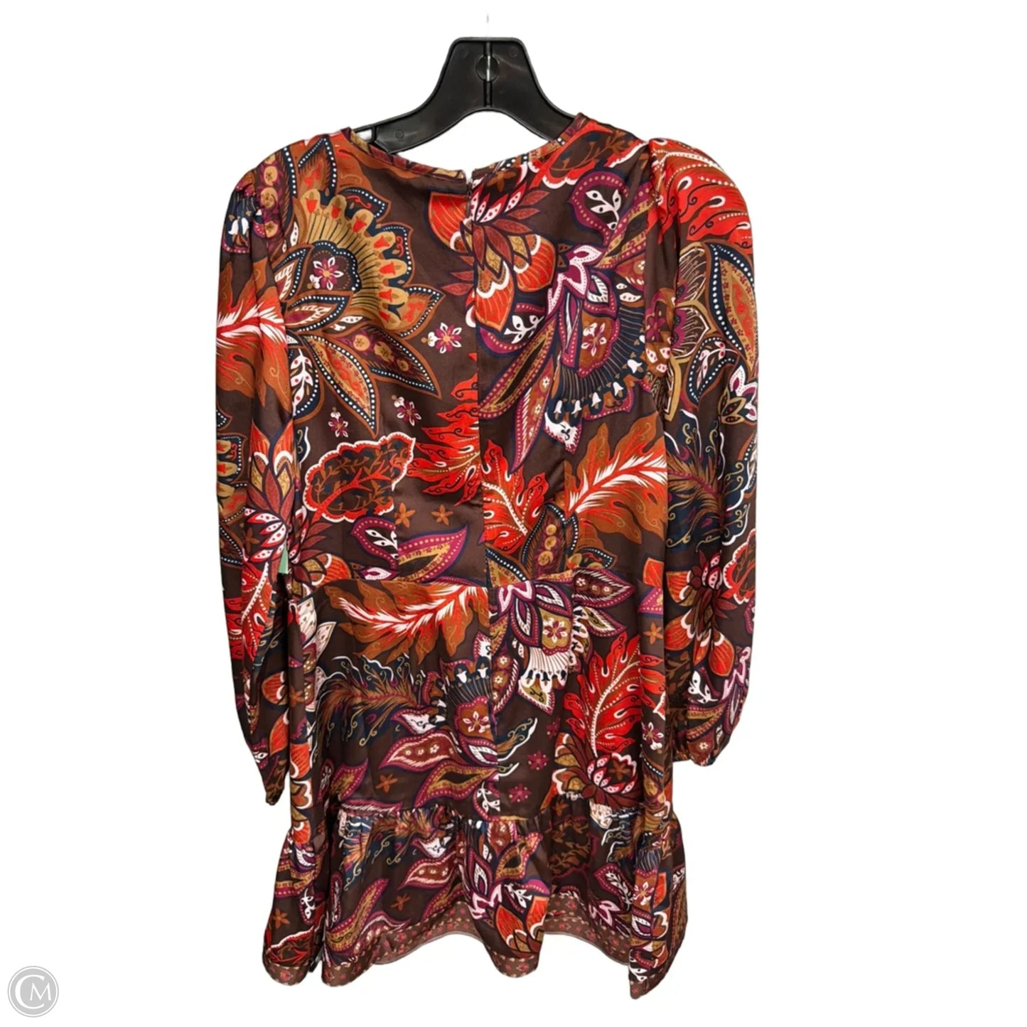Dress Work By Loft In Orange & Purple, Size: 8