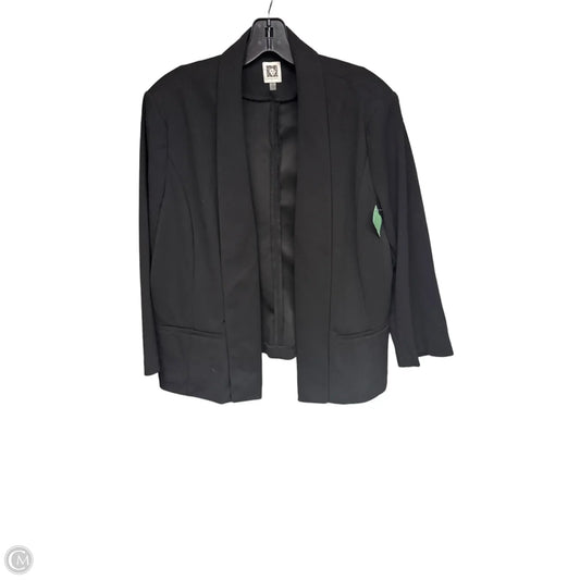 Blazer By Anne Klein In Black, Size: Xl