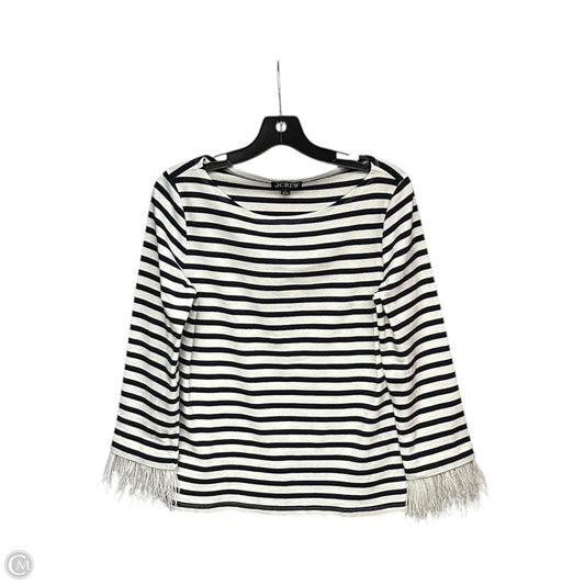 Top Long Sleeve By J. Crew In Striped Pattern, Size: S