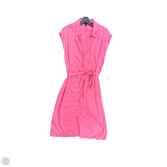 Dress Casual Midi By Ann Taylor In Pink, Size: 14