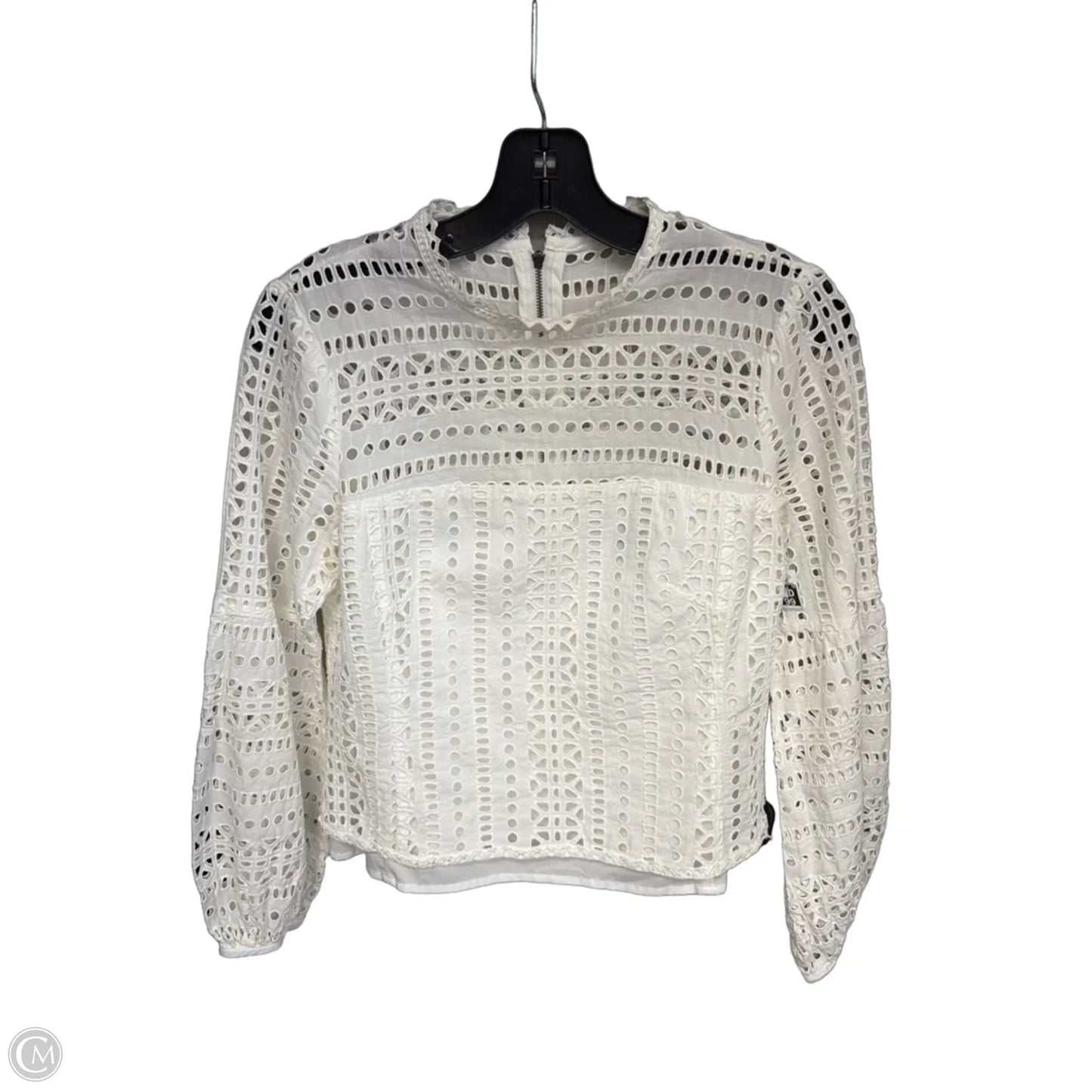 Blouse Long Sleeve By Nanette Lepore In White, Size: 6