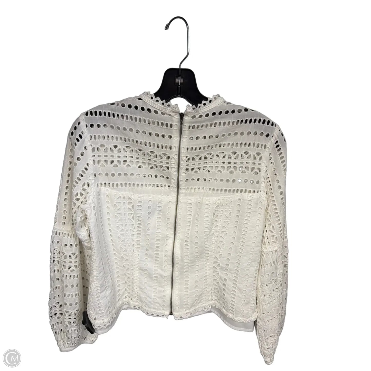 Blouse Long Sleeve By Nanette Lepore In White, Size: 6