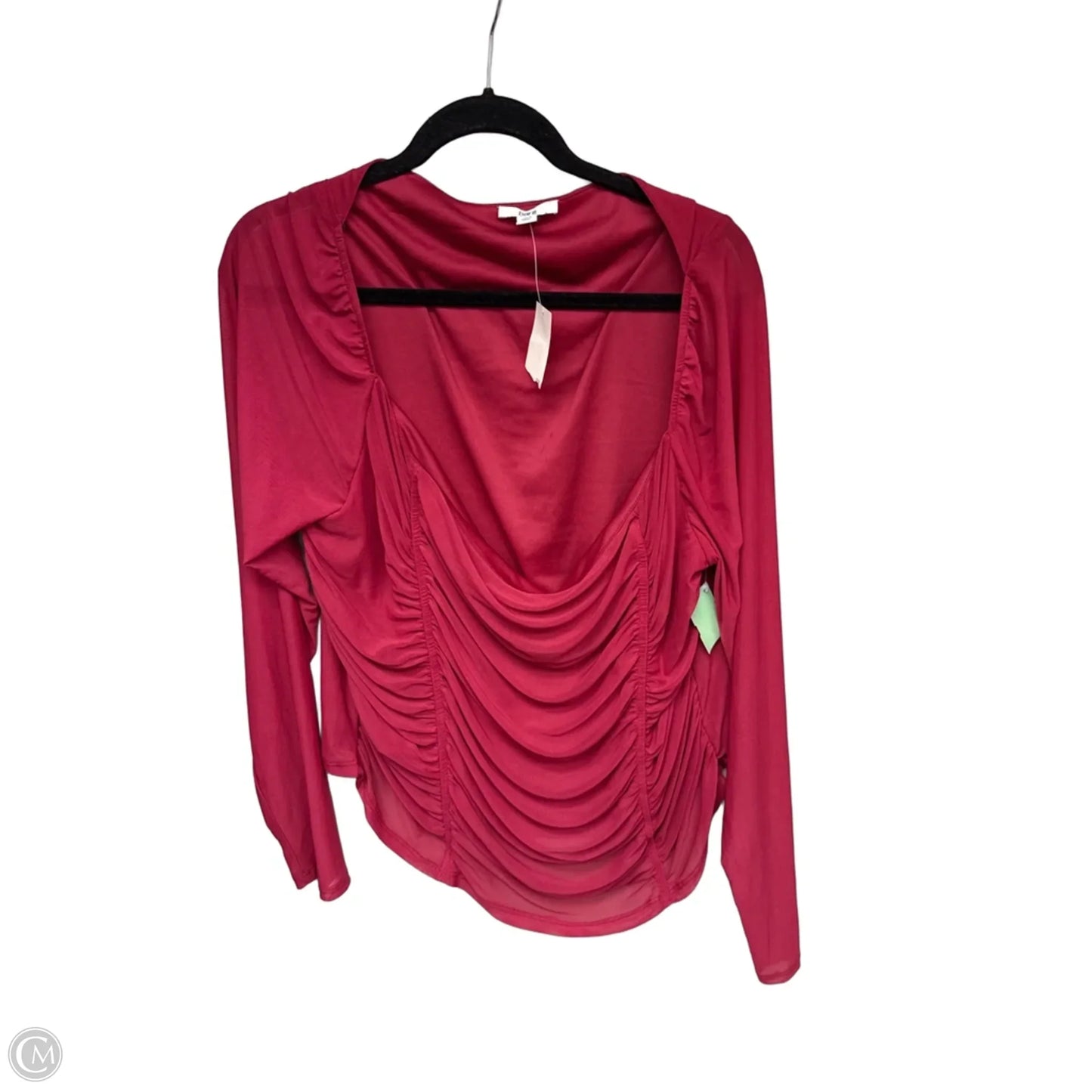 Top Long Sleeve By Bar Iii In Red, Size: 3x