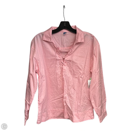 Top Long Sleeve By Old Navy In Pink, Size: S