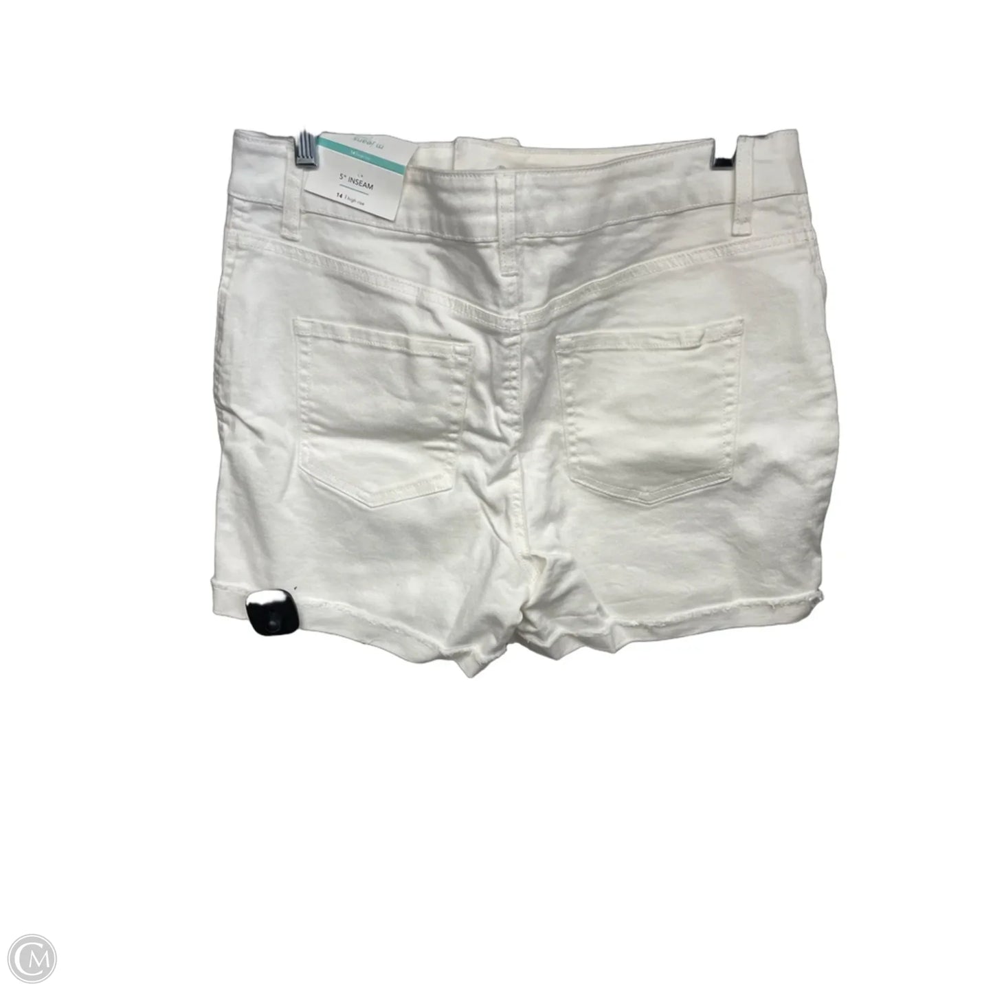 Shorts By Maurices In White Denim, Size: 14