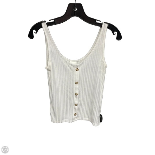 Tank Top By H&m In White, Size: Xs