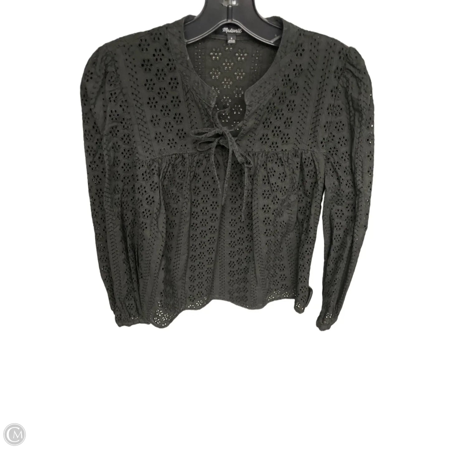 Top Long Sleeve By Madewell In Black, Size: S