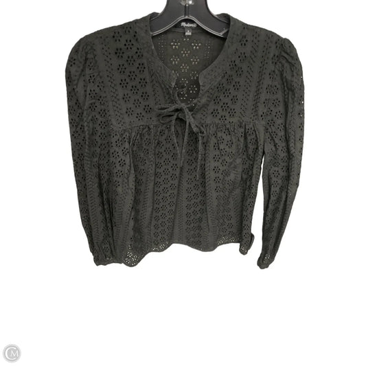 Top Long Sleeve By Madewell In Black, Size: S