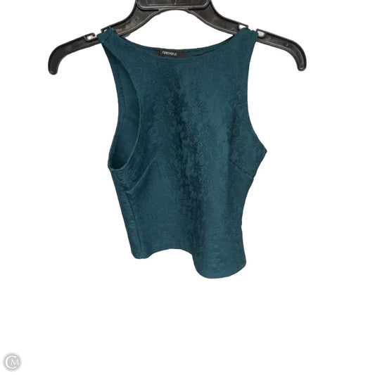 Top Sleeveless By Forever 21 In Teal, Size: S