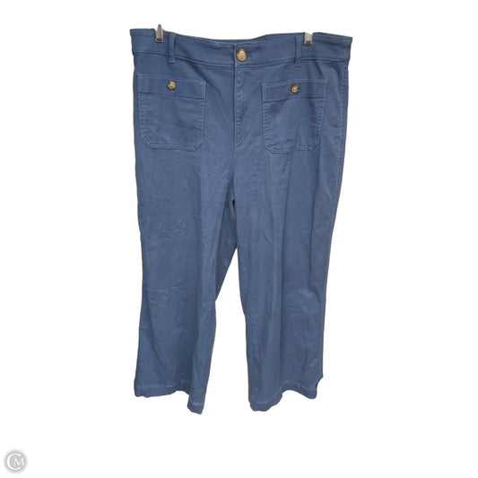 Pants Wide Leg By Loft In Blue, Size: 12