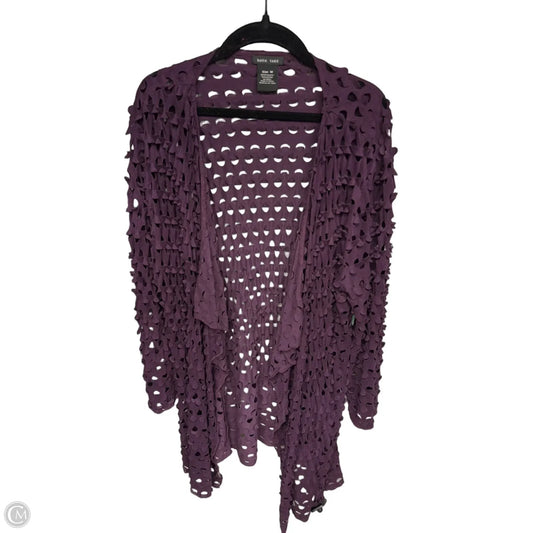 Cardigan By Clothes Mentor In Purple, Size: M