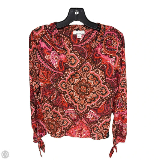 Top Long Sleeve By Allison Joy In Paisley Print, Size: S