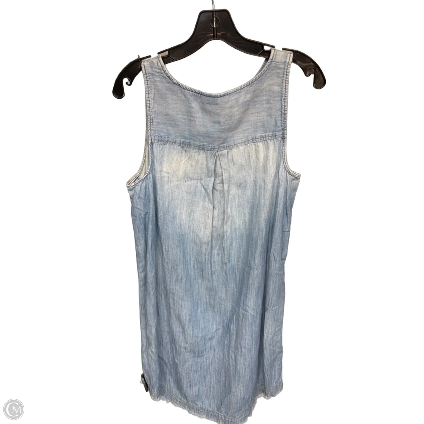 Dress Casual Midi By Universal Thread In Blue Denim, Size: M