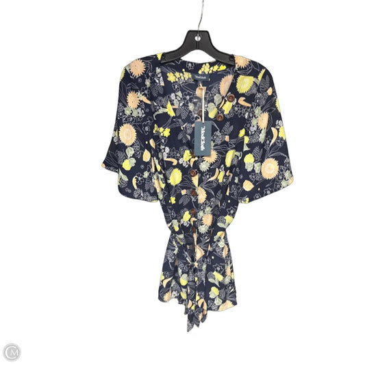 Top Short Sleeve By Modcloth In Blue & Orange, Size: 2x