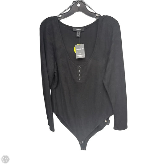 Bodysuit By Forever 21 In Black, Size: 3x