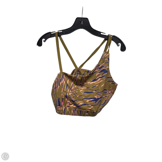 Athletic Bra By Joy Lab In Green & Orange, Size: L
