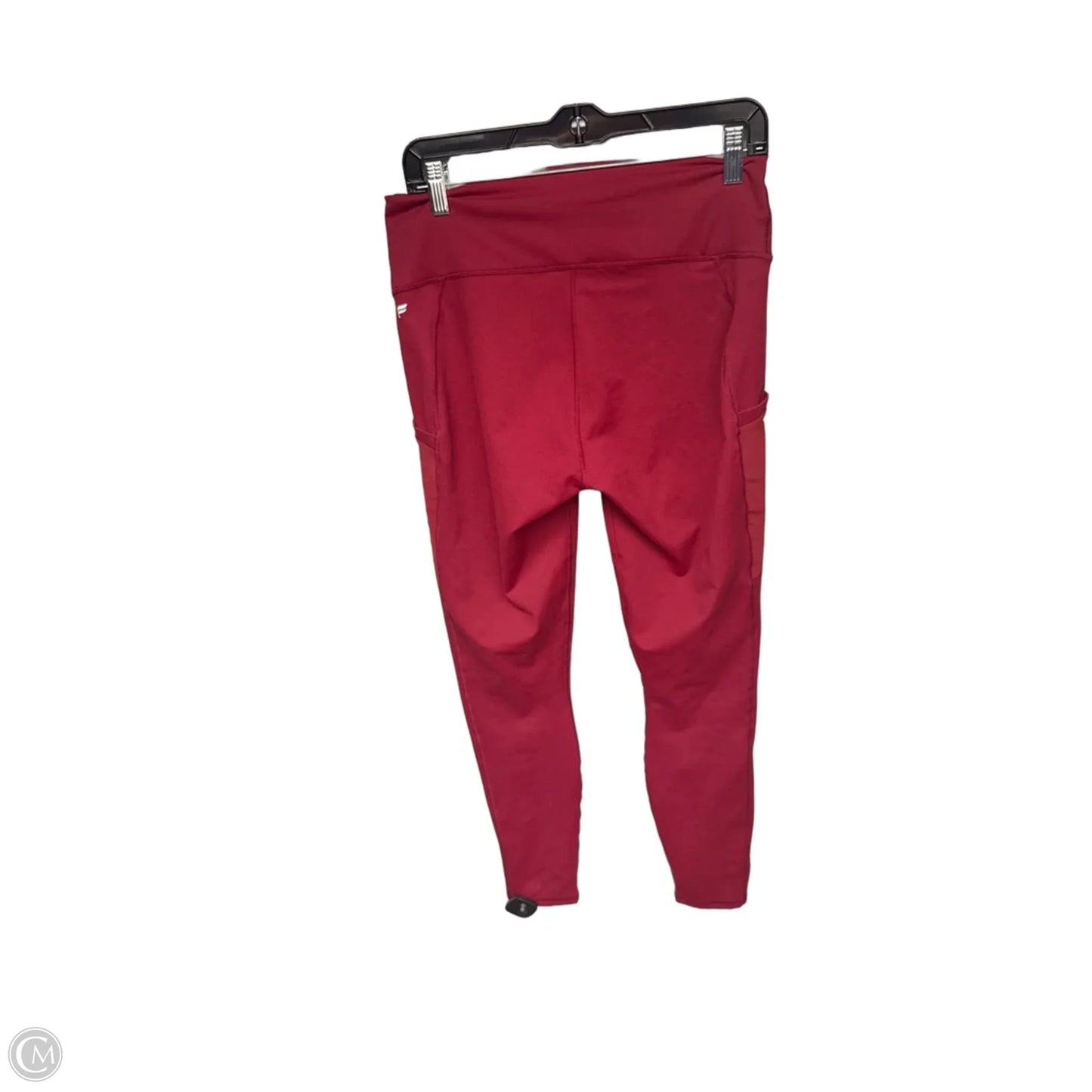 Athletic Leggings By Fabletics In Red, Size: M