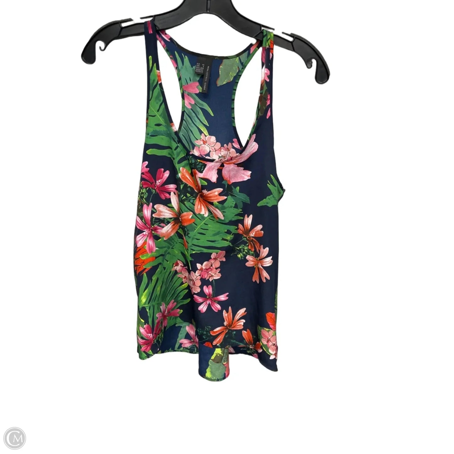 Top Sleeveless By Mng In Tropical Print, Size: 2