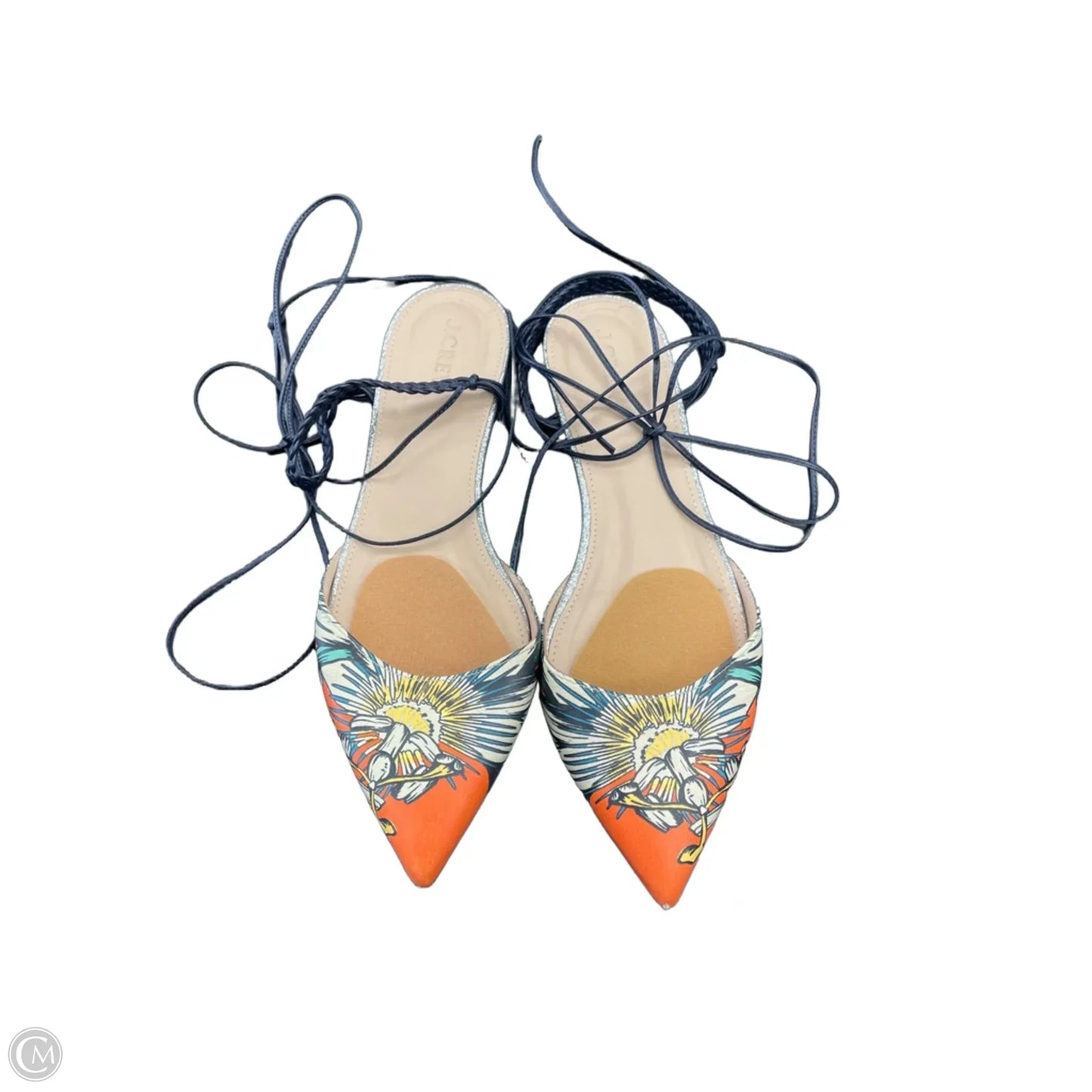 Sandals Flats By J. Crew In Orange, Size: 9