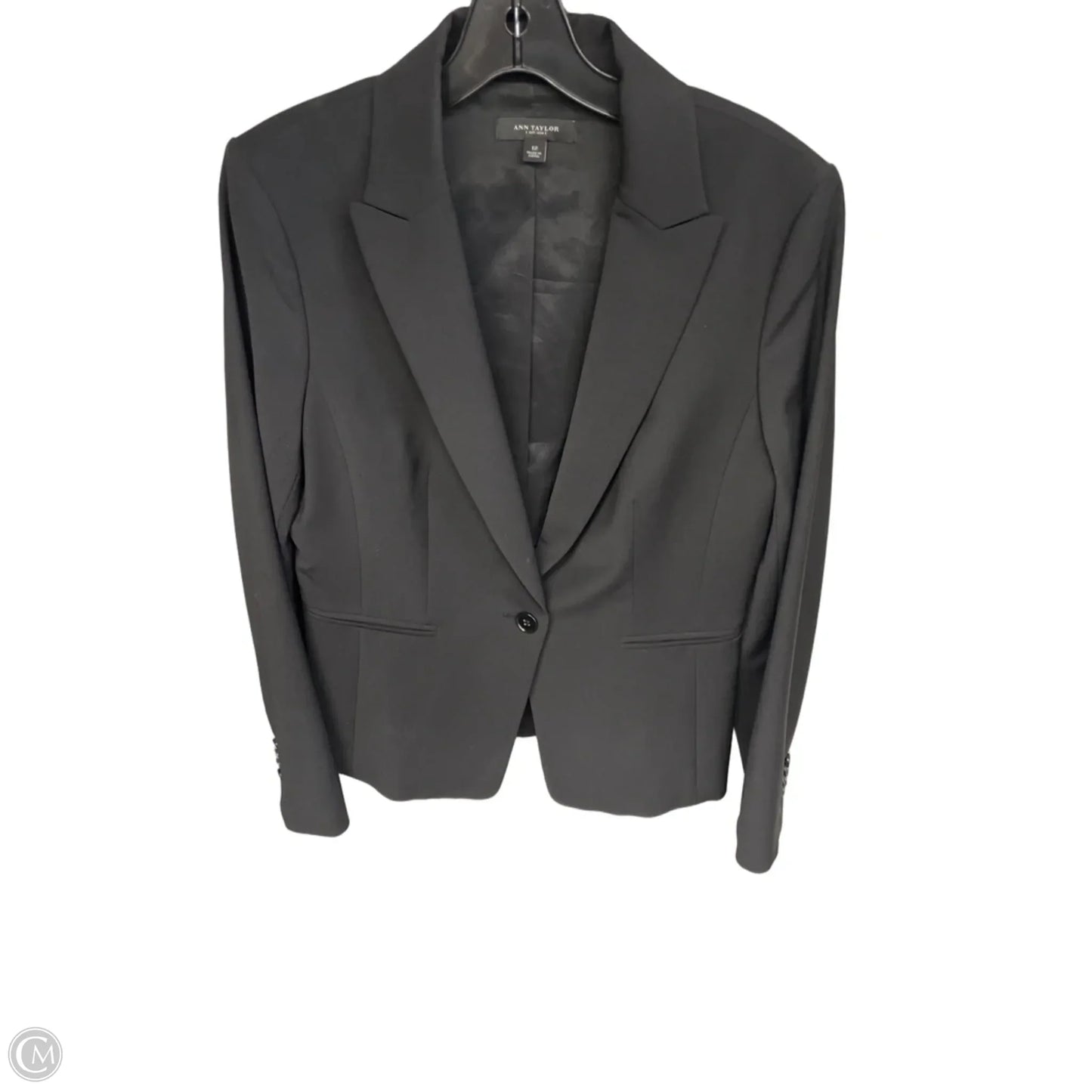 Blazer By Ann Taylor In Black, Size: 10