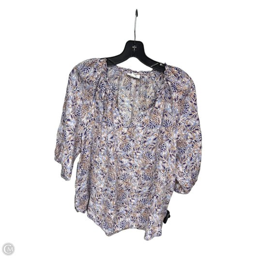 Top Short Sleeve By J. Jill In Blue & Purple, Size: S