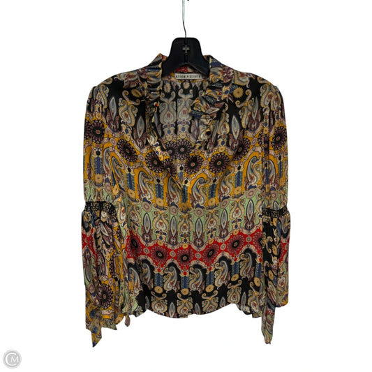 Blouse Designer By Alice + Olivia In Multi-colored, Size: M