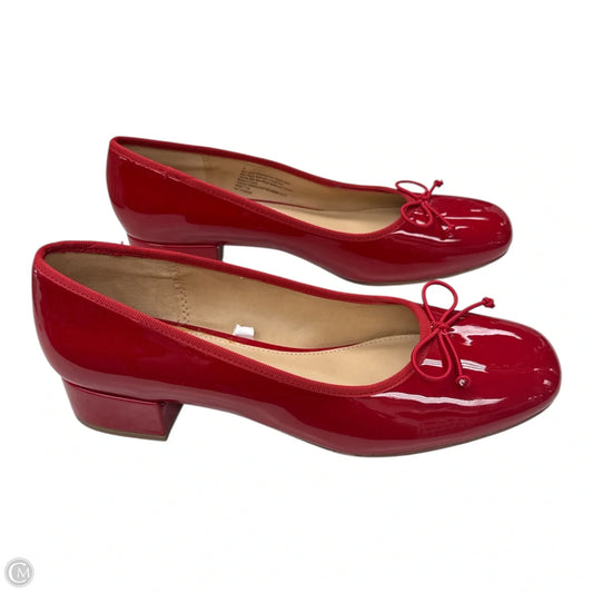 Shoes Heels Block By A New Day In Red, Size: 8