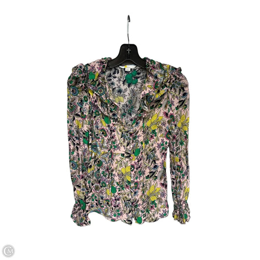 Blouse Long Sleeve By Boden In Floral Print, Size: 2
