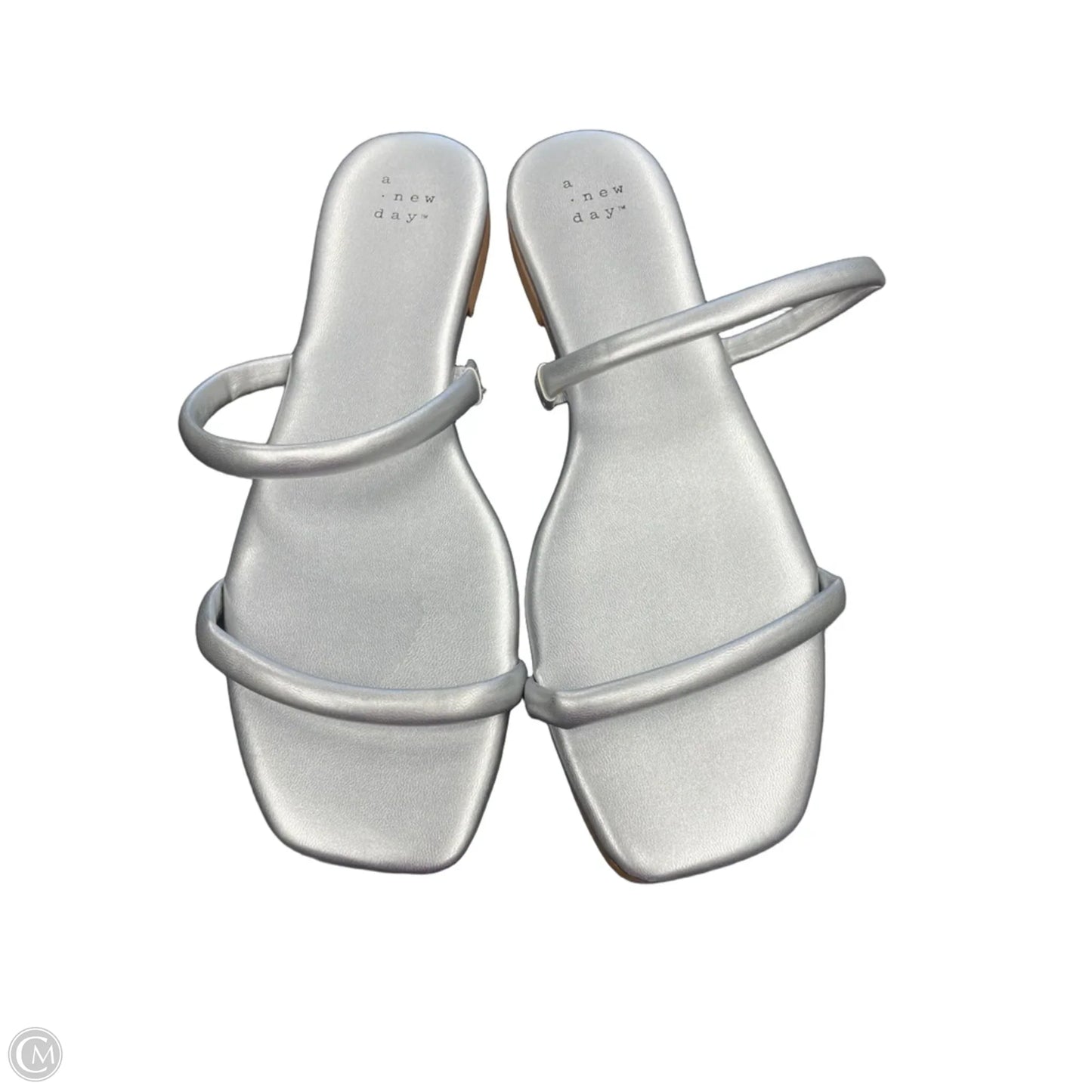 Sandals Flats By A New Day In Silver, Size: 8