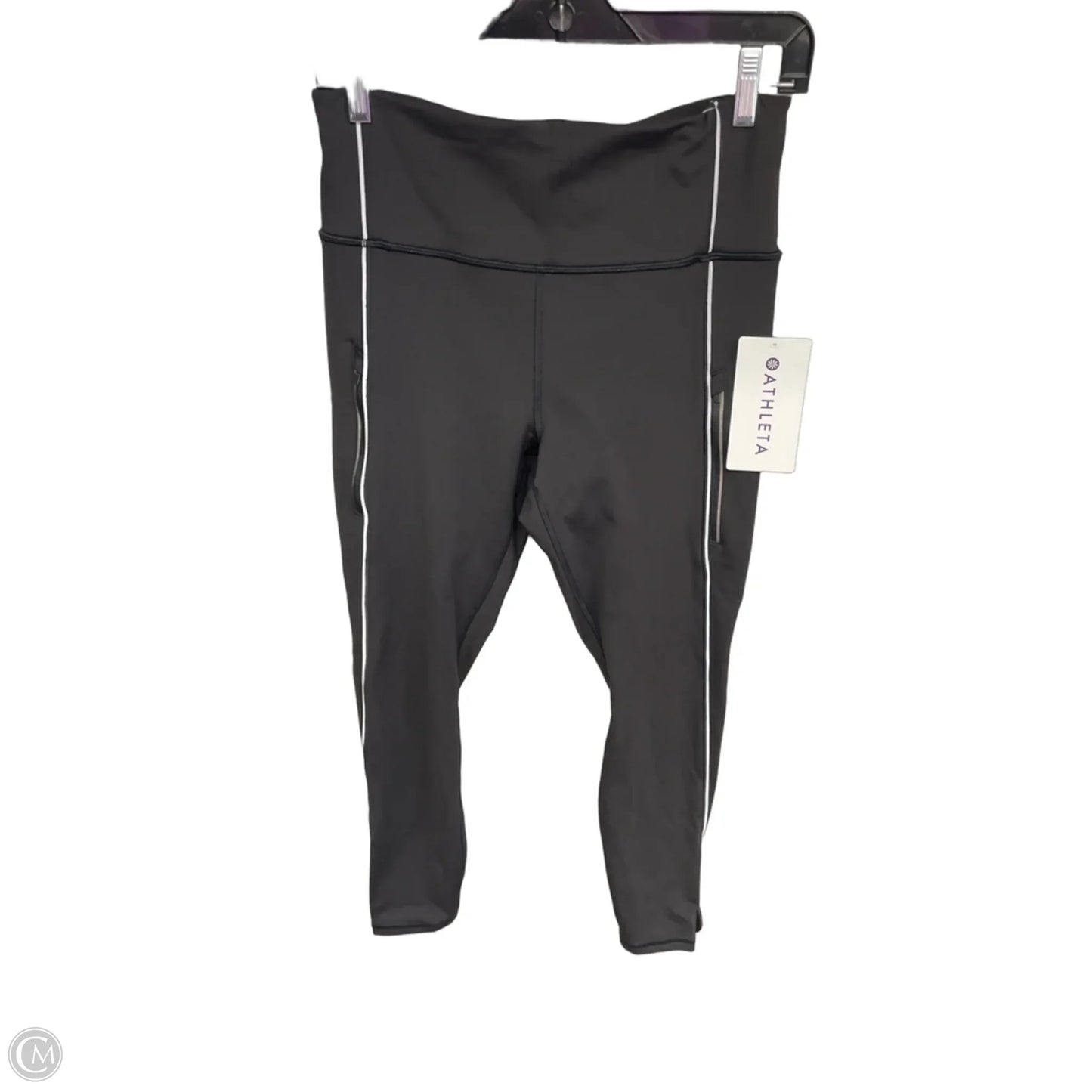 Athletic Leggings By Athleta In Black, Size: M
