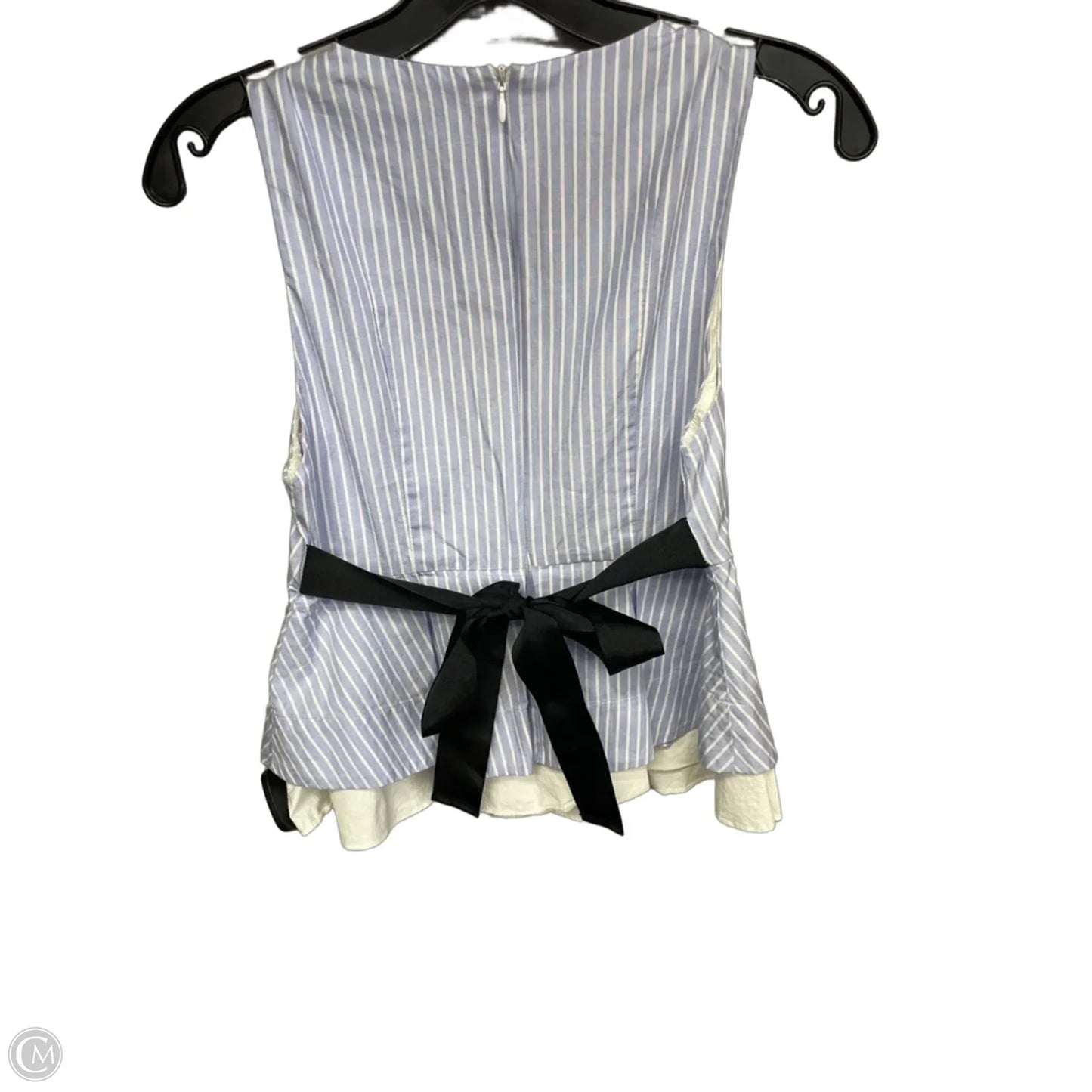 Top Sleeveless By Zara In Striped Pattern, Size: Xs