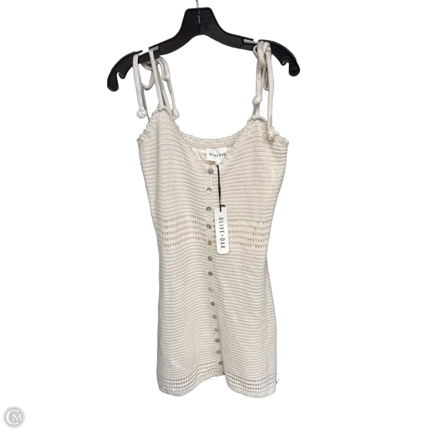 Dress Casual Midi By Olive And Oak In Beige, Size: L