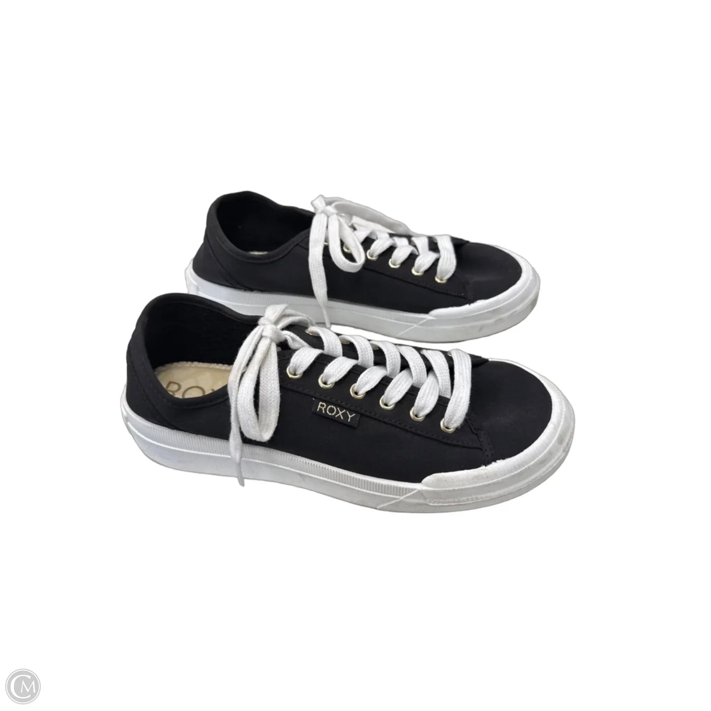 Shoes Sneakers By Roxy In Black & White, Size: 8.5