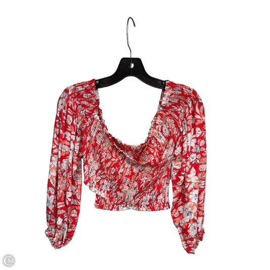 Top Long Sleeve By Free People In Red, Size: Xs