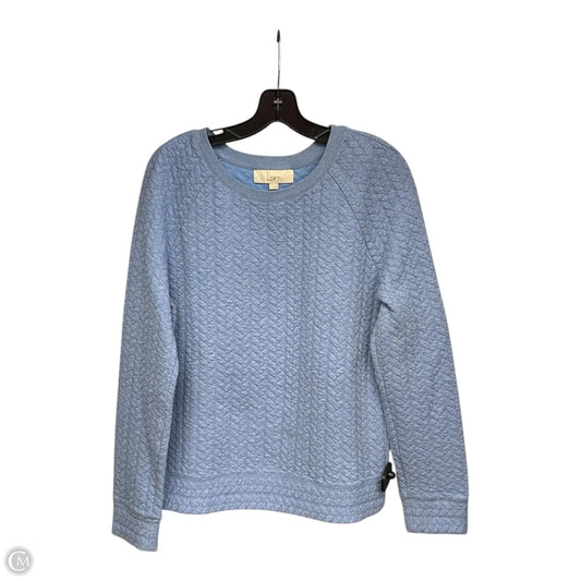 Sweater By Loft In Blue, Size: L