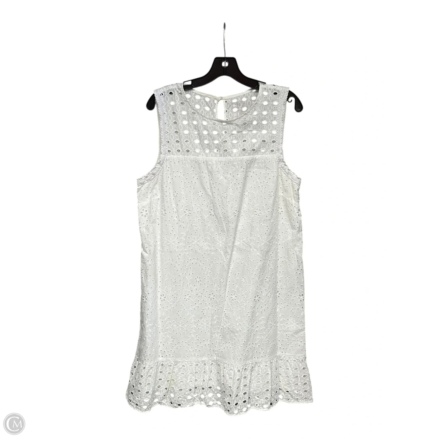 Dress Casual Midi By Loft In White, Size: 16