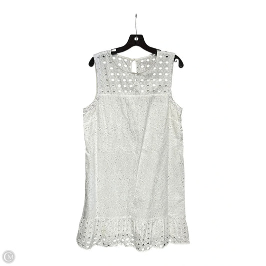Dress Casual Midi By Loft In White, Size: 16