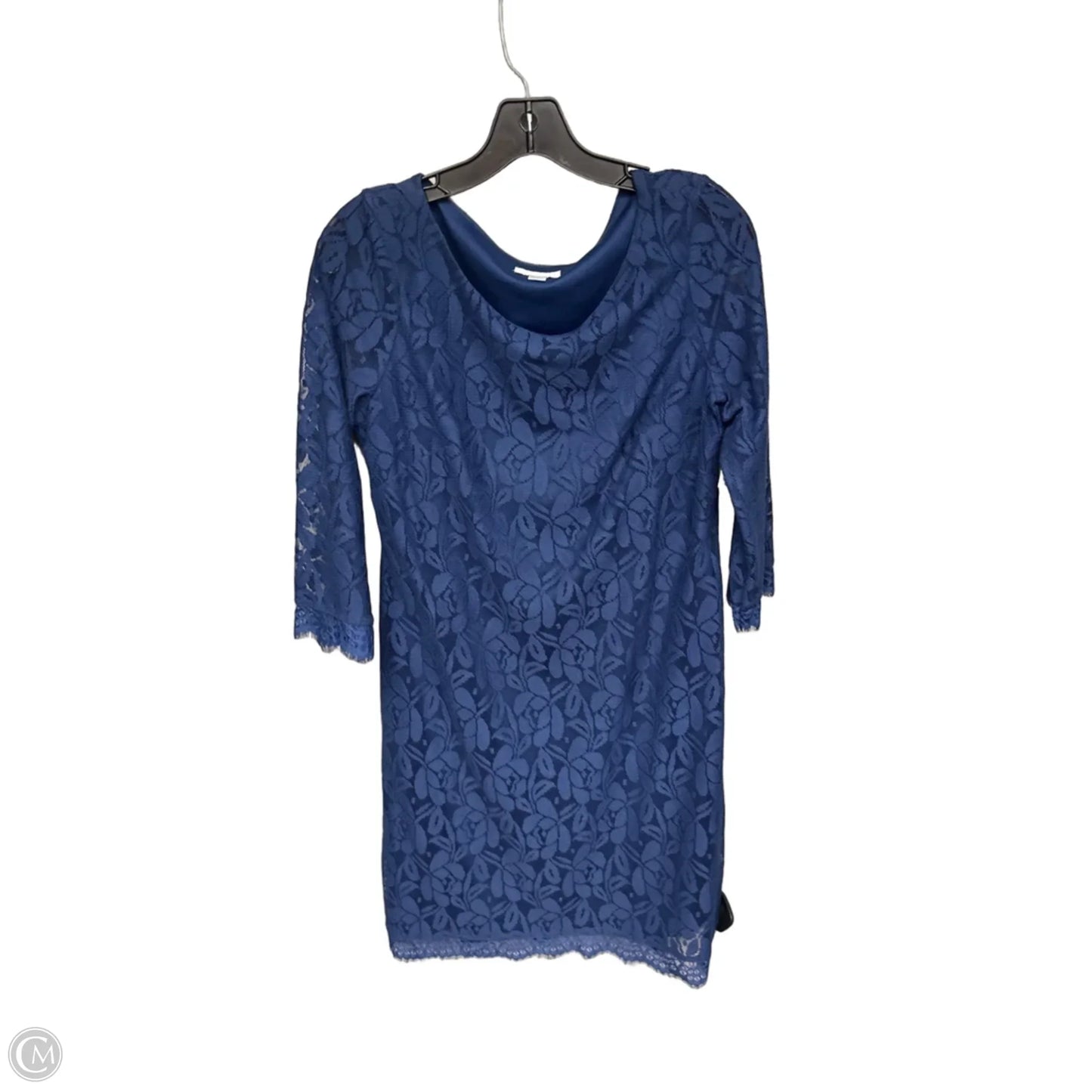 Dress Party Midi By London Times In Blue, Size: 8