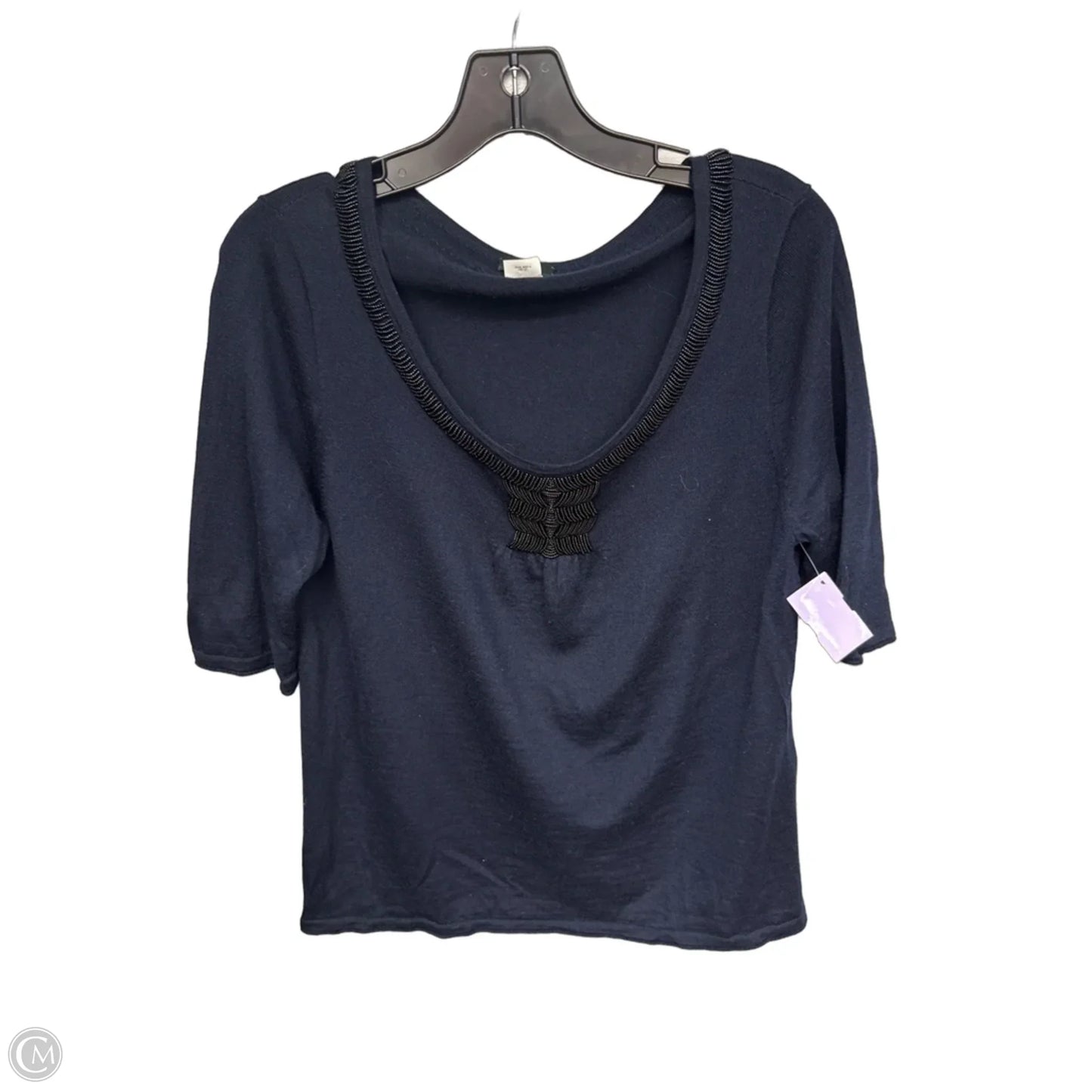 Top Short Sleeve By J. Crew In Blue, Size: L