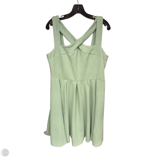 Dress Party Short By Torrid In Green, Size: 1x