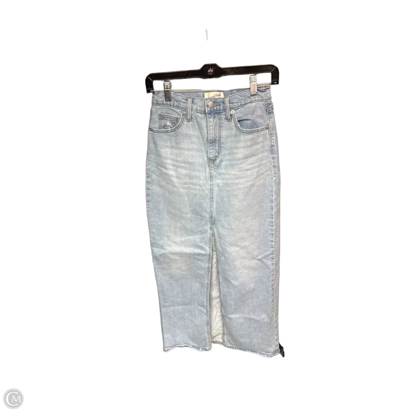 Skirt Maxi By Universal Thread In Blue Denim, Size: 0