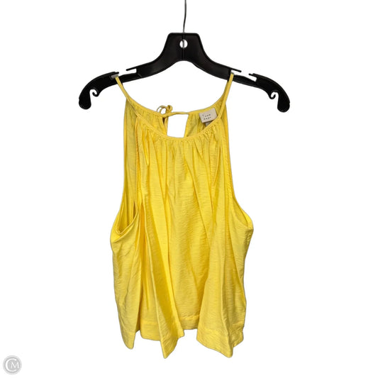 Top Sleeveless By A New Day In Yellow, Size: L