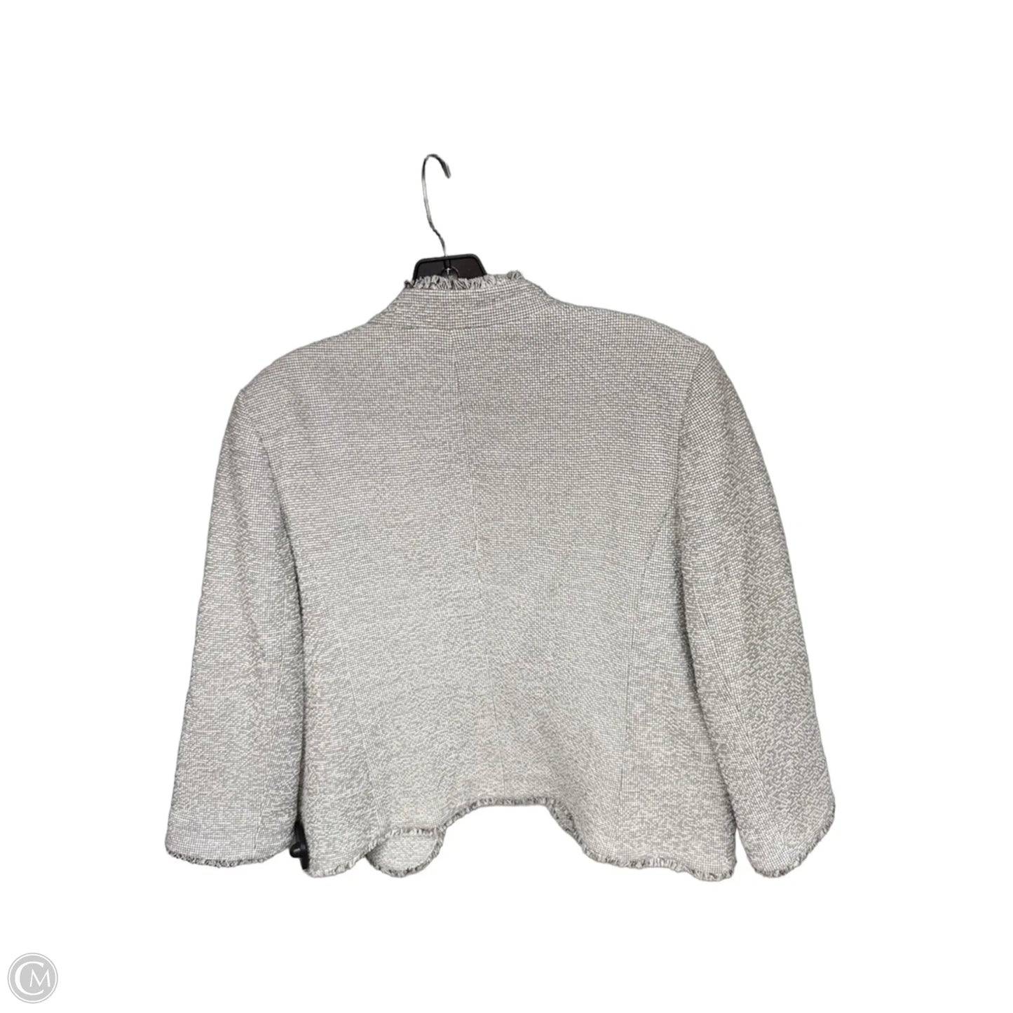 Blazer By Ann Taylor In Grey, Size: 14