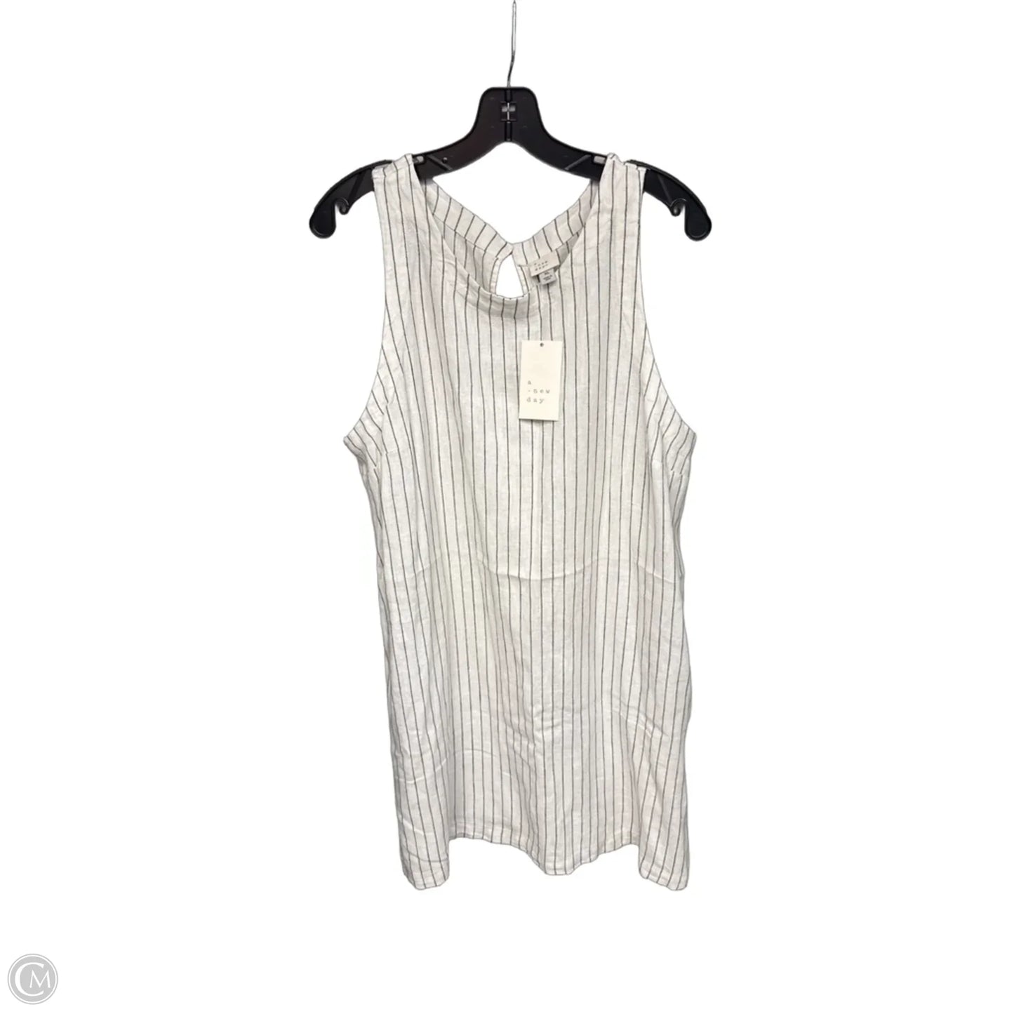 Dress Casual Midi By A New Day In Striped Pattern, Size: Xl