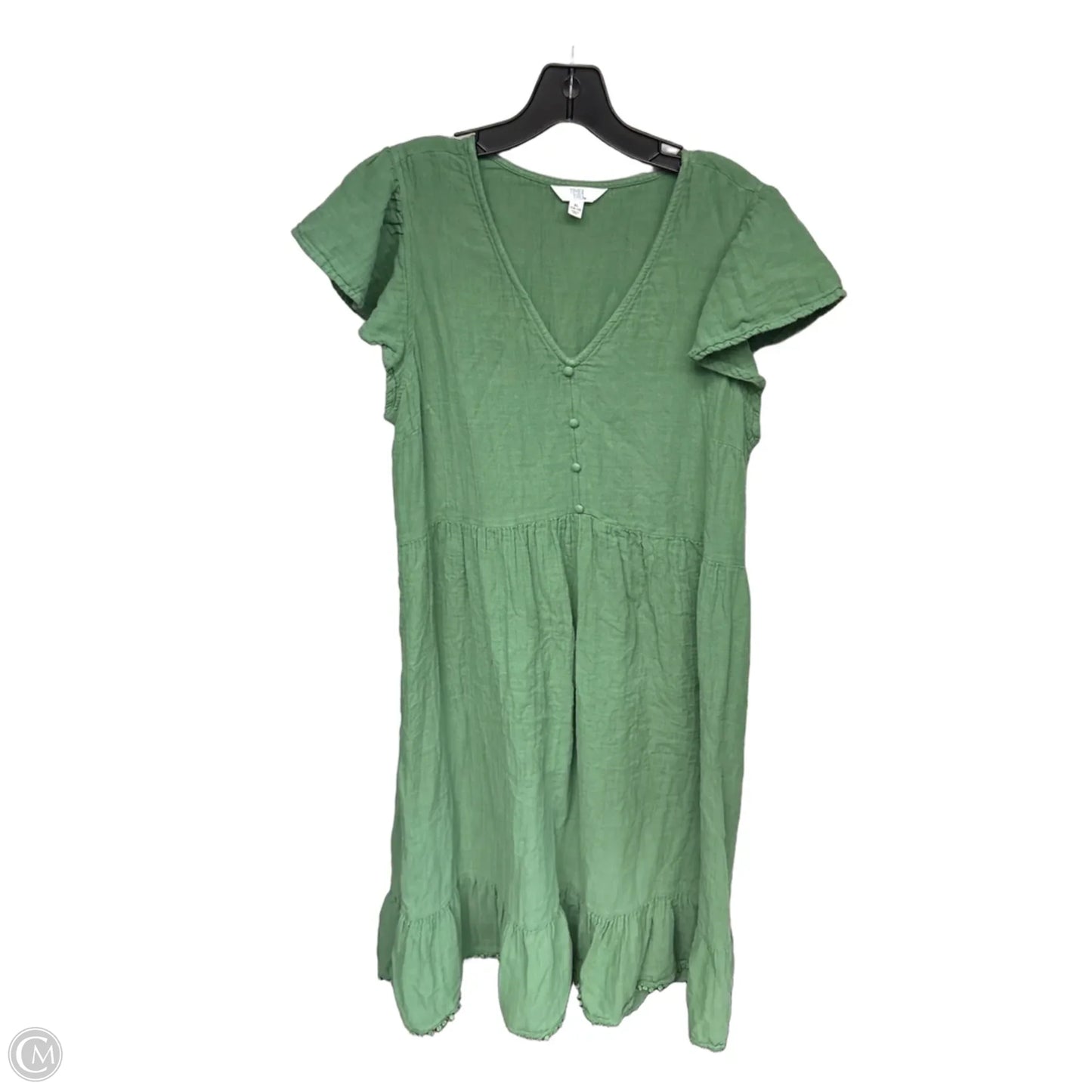 Dress Casual Maxi By Time And Tru In Green, Size: Xl
