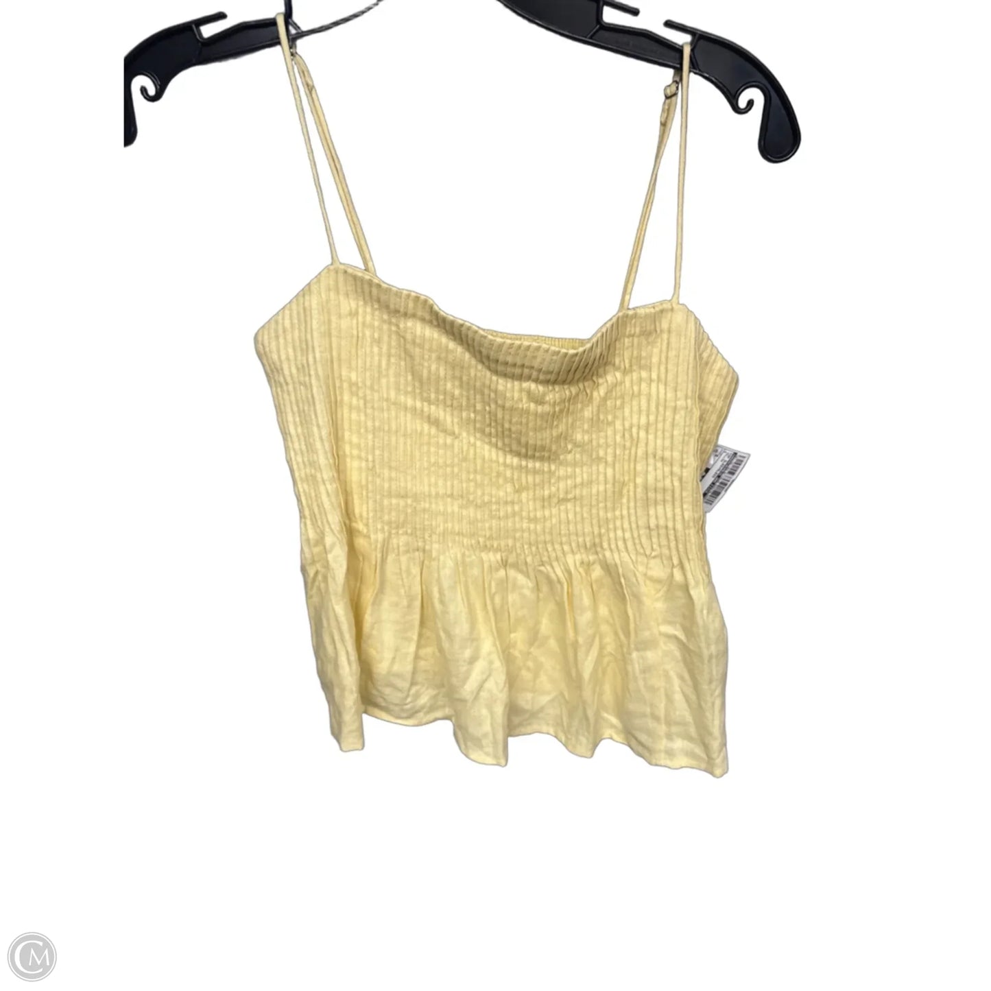 Top Sleeveless By Abercrombie And Fitch In Yellow, Size: S
