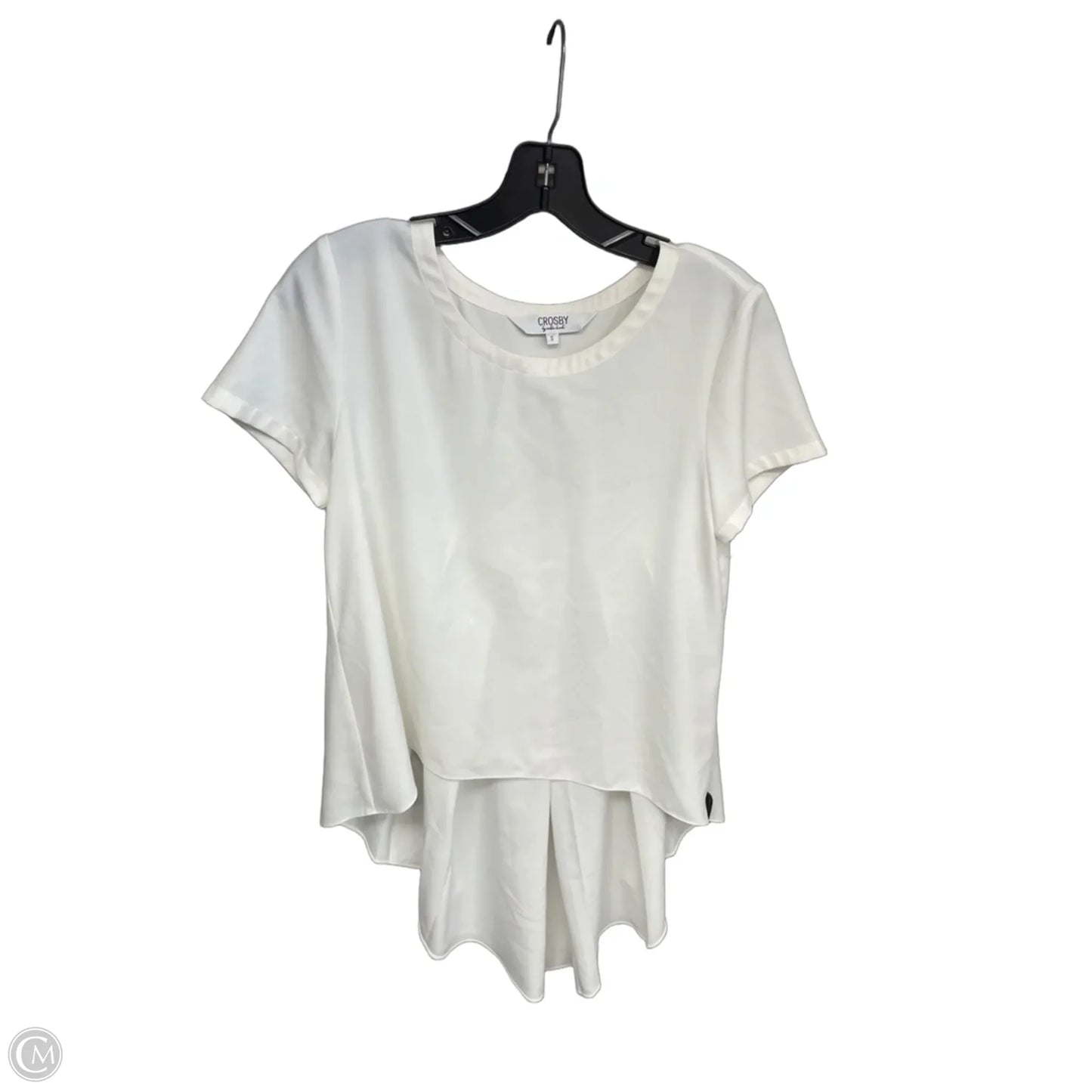 Top Short Sleeve By Crosby In White, Size: S