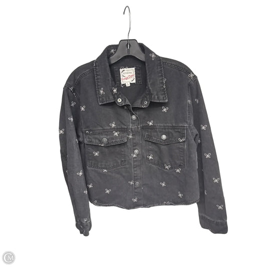 Jacket Denim By Stoosh In Black Denim, Size: L